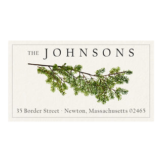 Evergreen Sprig - Panoramic Return Address Labels