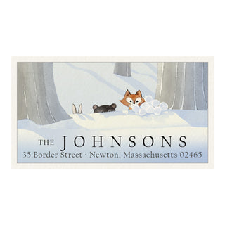 Winter Fun - Panoramic Return Address Labels