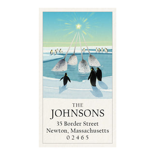 Narwhal Blessings - Panoramic Return Address Labels