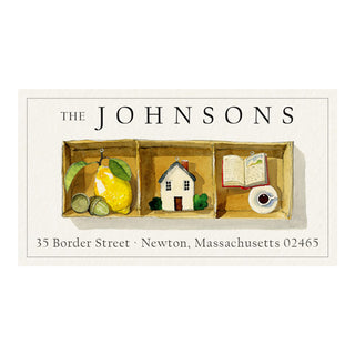 Vintage Ornaments Home - Panoramic Return Address Labels