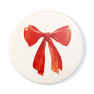 Red Bow - Pocket Mirror