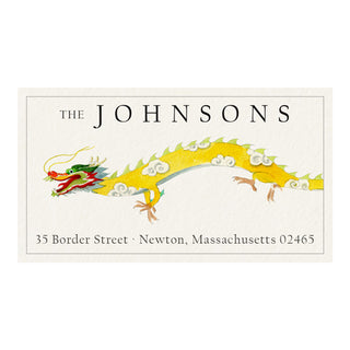Golden Dragon - Panoramic Return Address Labels