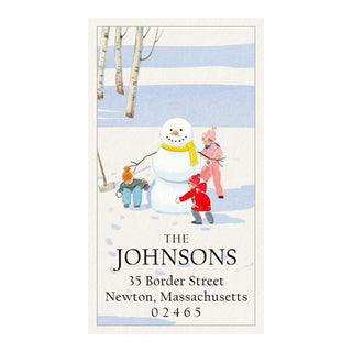 Jolly Snowman - Panoramic Return Address Labels