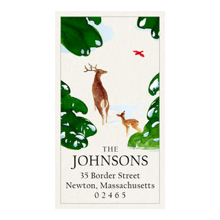 Woodland Neighbors - Panoramic Return Address Labels