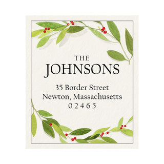 Berry Wreath - Return Address Labels