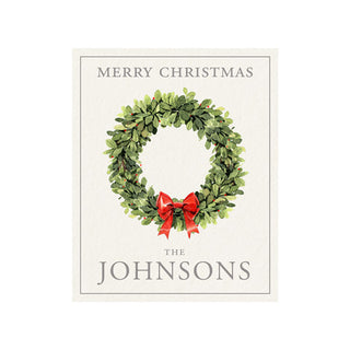 Red Bow Wreath - Word Play Labels