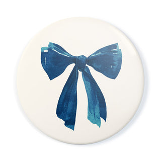 Blue Bow - Pocket Mirror