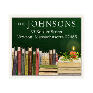 Holiday Bookshelf - Return Address Labels