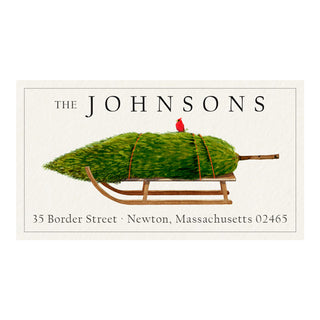 Nordic Sled - Panoramic Return Address Labels