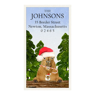 Cappy Christmas - Panoramic Return Address Labels