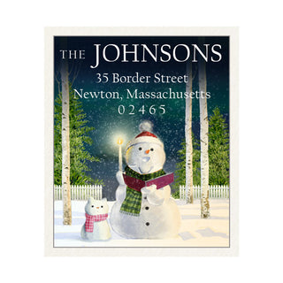 Snow Carollers - Return Address Labels