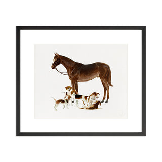 Spring and Beagles - Art Print
