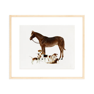 Spring and Beagles - Art Print