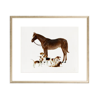 Spring and Beagles - Art Print