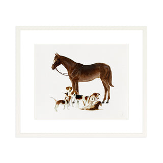 Spring and Beagles - Art Print