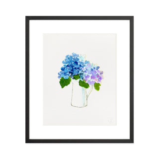 Hydrangea Pitcher - Art Print