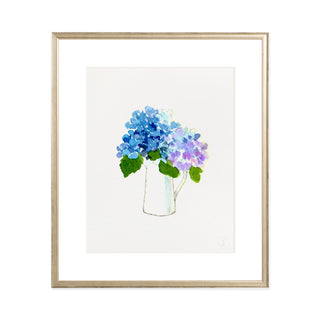 Hydrangea Pitcher - Art Print