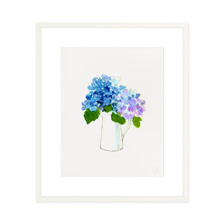 Hydrangea Pitcher - Art Print
