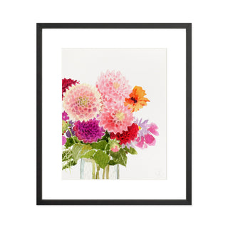 Autumn Dahlias - Art Print