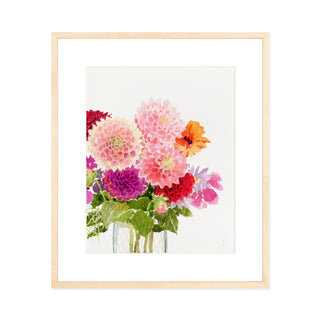 Autumn Dahlias - Art Print