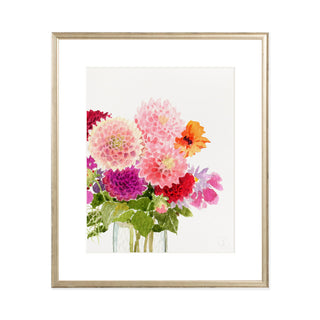 Autumn Dahlias - Art Print