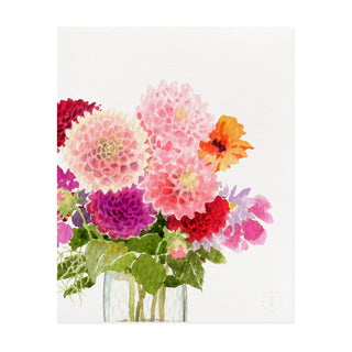 Autumn Dahlias - Art Print