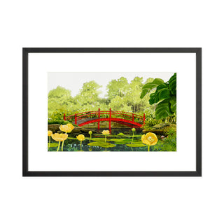 Red Bridge - Art Print