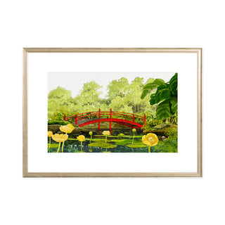 Red Bridge - Art Print