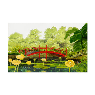 Red Bridge - Art Print