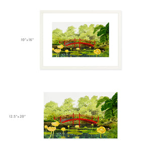 Red Bridge - Art Print
