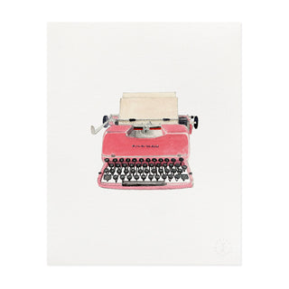 Retro Typewriter - Art Print