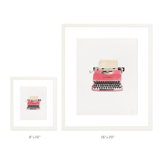 Retro Typewriter - Art Print