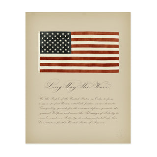 Long May She Wave - Vertical - Art Print