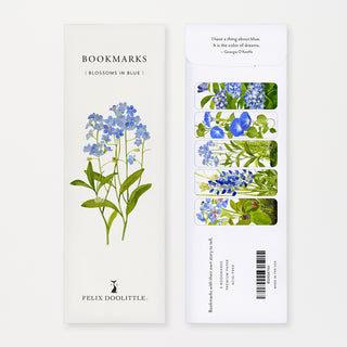 Blossoms in Blue - Bookmarks