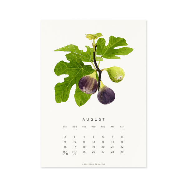 2026 Desk Calendar - Fresh Fruit
