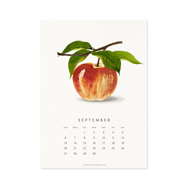 2026 Desk Calendar - Fresh Fruit