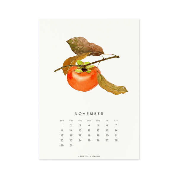 2026 Desk Calendar - Fresh Fruit