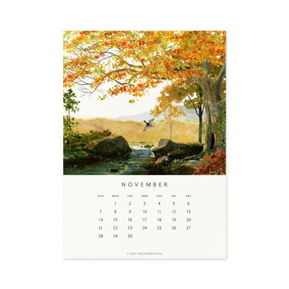 2027 Desk Calendar - Drawn to Nature