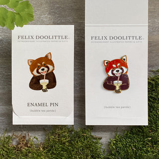 Bubble Tea Panda - Enamel Pin