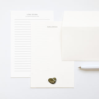 Heart-shaped Rock - Letter Writing Paper