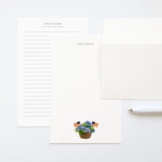 Hydrangea Basket - Letter Writing Paper