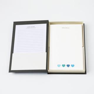 Blue Hearts - Letter Writing Paper