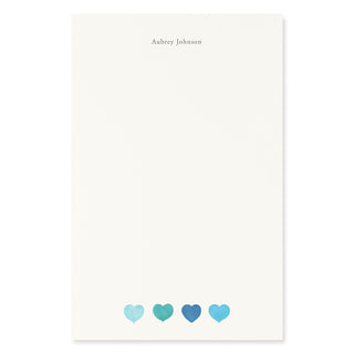 Blue Hearts - Letter Writing Paper