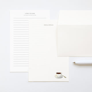 Black Coffee - Letter Writing Paper