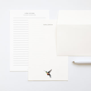Iridescent Hummingbird - Letter Writing Paper