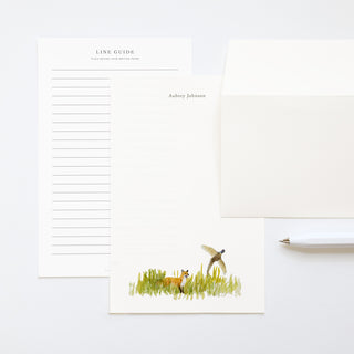 Fox and Pheasant - Letter Writing Paper