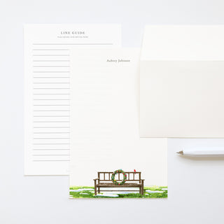 Snowy Wreath - Letter Writing Paper