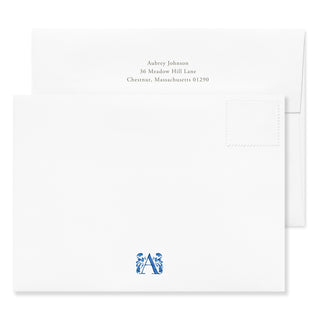 Delftware Monogram - Signature Note Cards