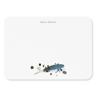 Blue Feather - Signature Note Cards