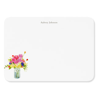 Flowers in Blue Jar - Signature Note Cards